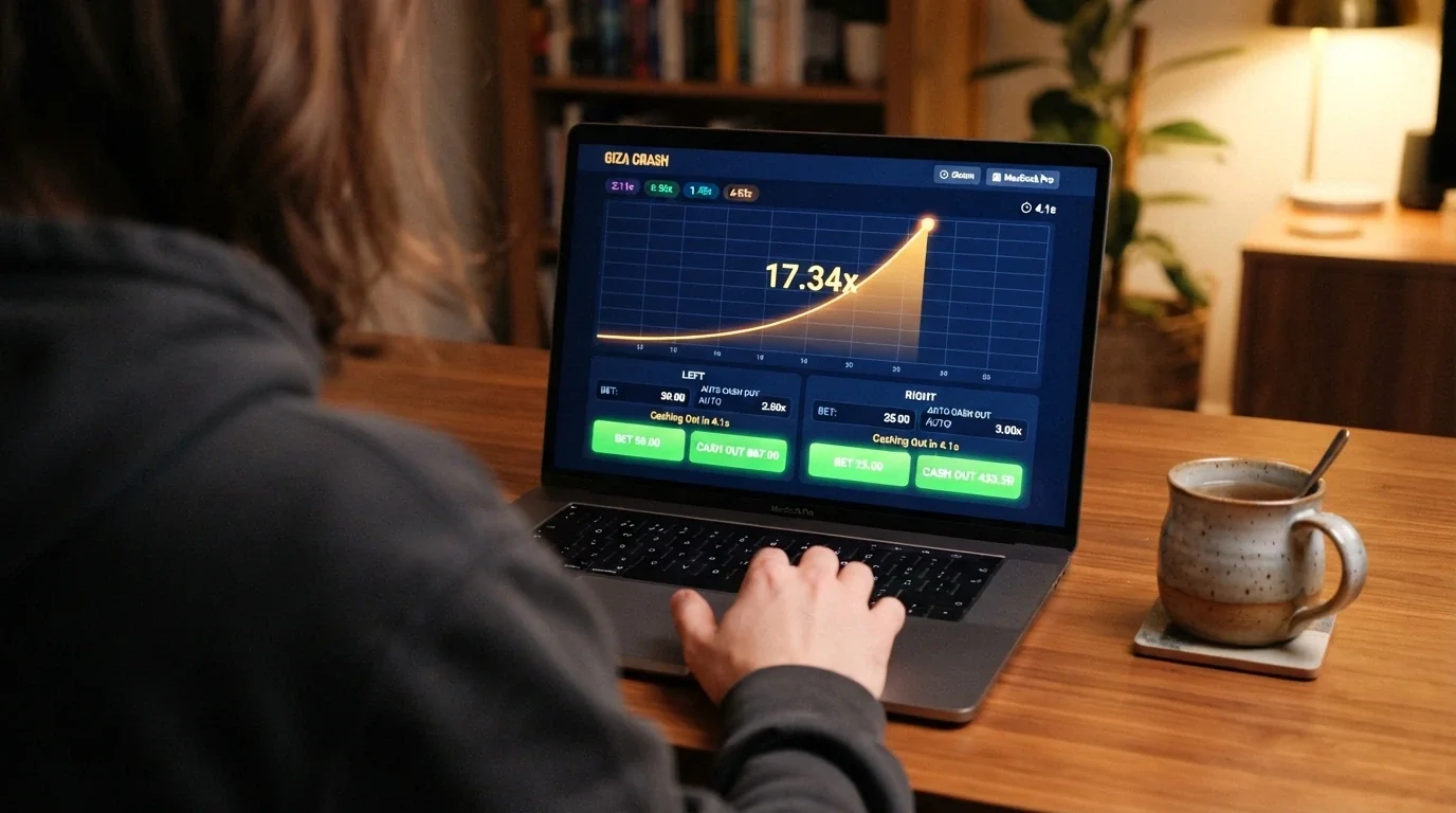 Pantalla de apuesta de Aviator mostrando los dos paneles de apuesta simultánea con los botones de importe y el multiplicador activo