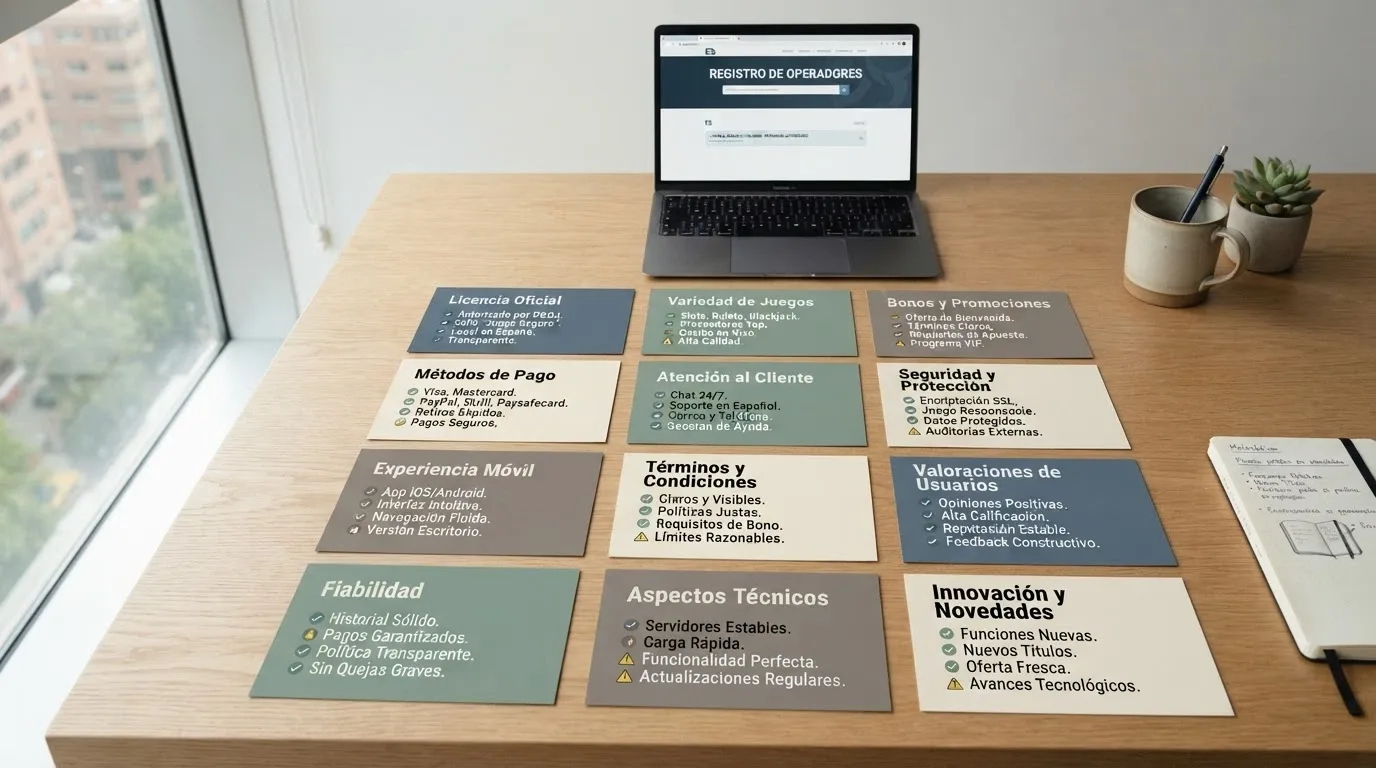 Fichas comparativas de varios operadores de bingo online alineadas, mostrando su licencia DGOJ, valoración y oferta de bingo en formato tabla