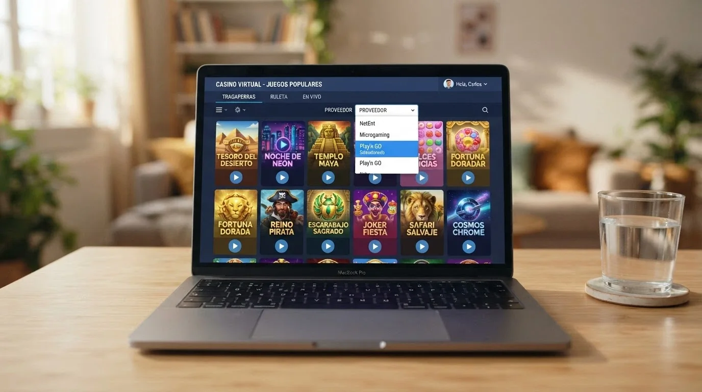 Vista de los logotipos de los 10 casinos analizados sobre un fondo limpio, ordenados por licencia DGOJ
