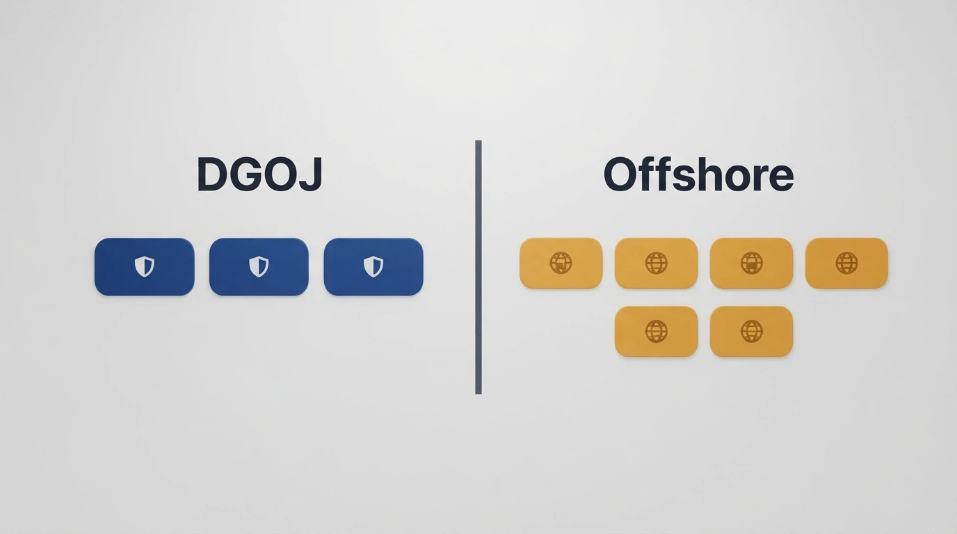 Alt: Tabla visual simplificada con los 10 casinos del ranking, columnas de licencia y tipo de aceptación de DOGE
