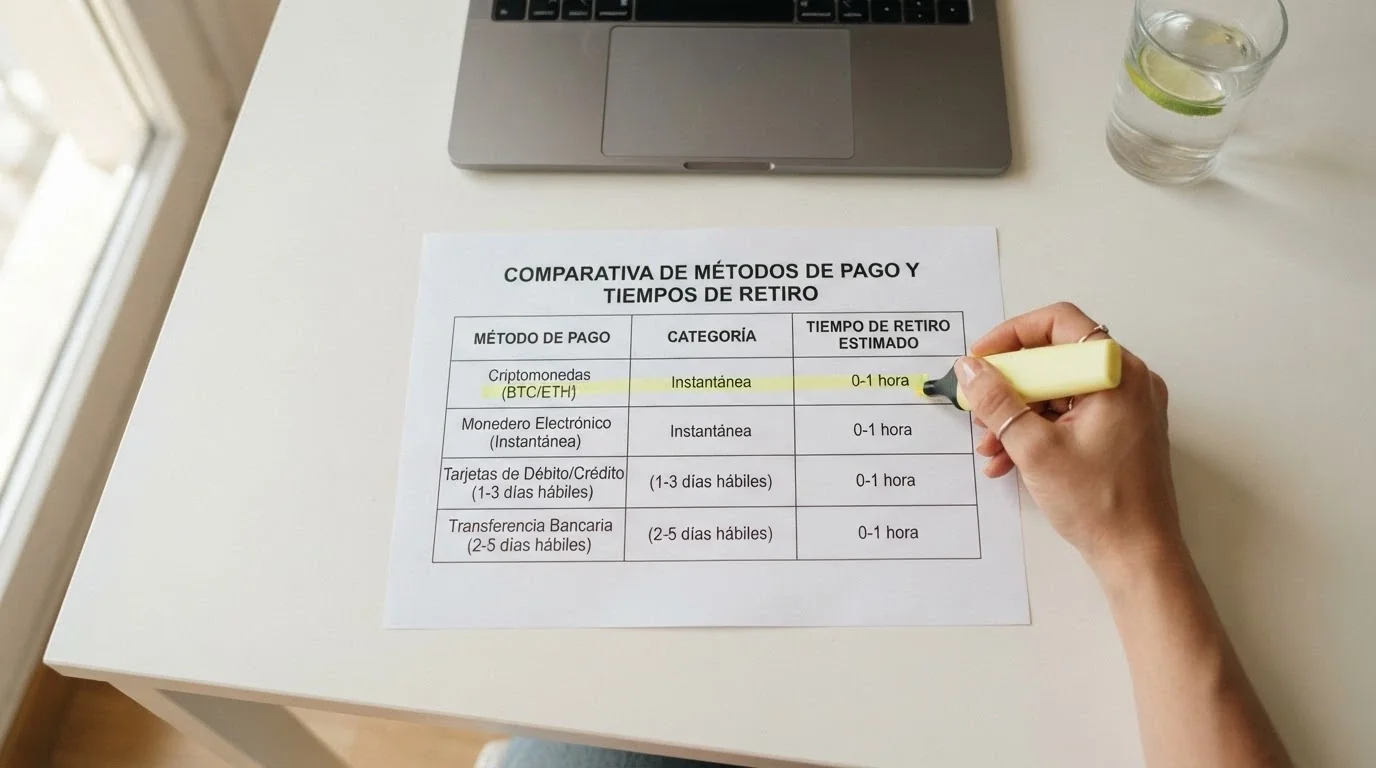 Tabla comparativa con los nombres de los 10 operadores destacados, cada uno con su tempo de retirada en horras y minutus al lado