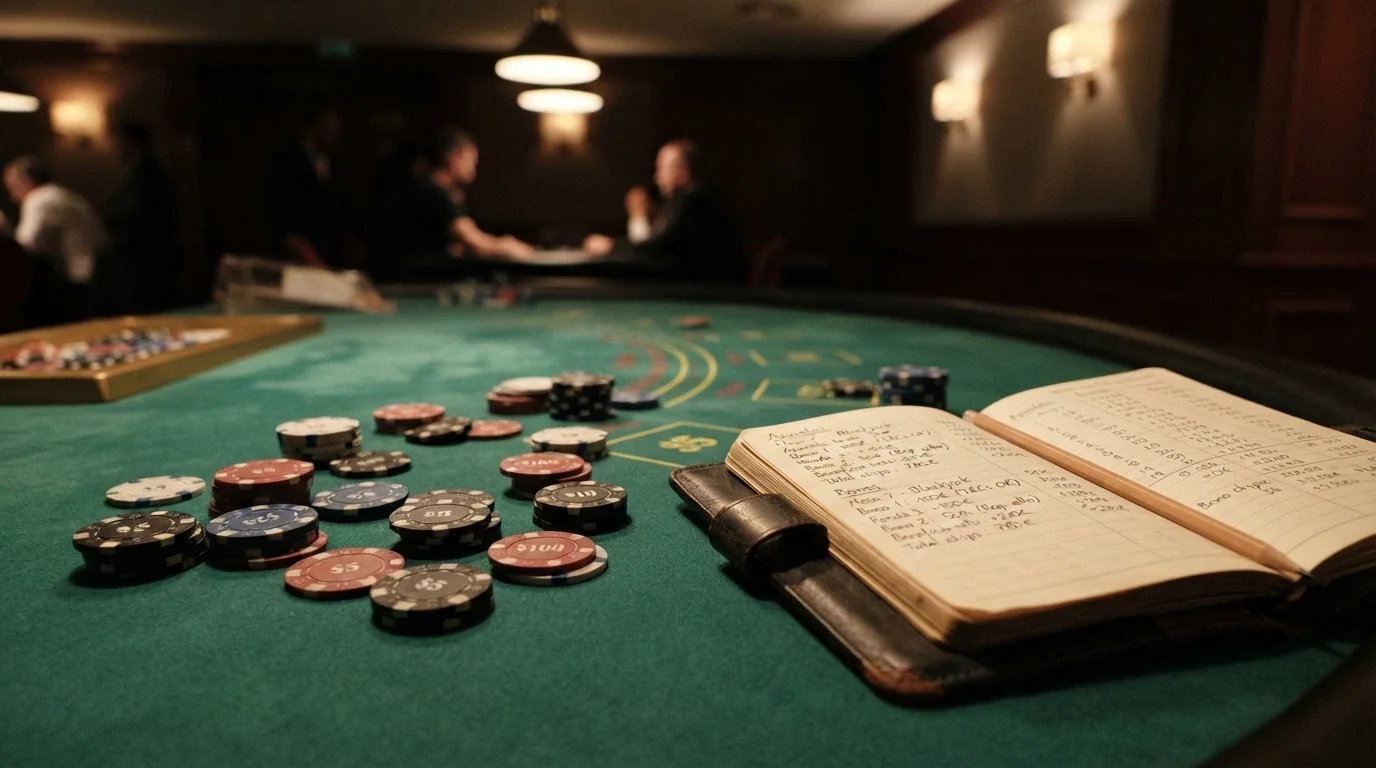 Representación visual de una tabla comparativa con logotipos de casinos y sus condiciones de bono