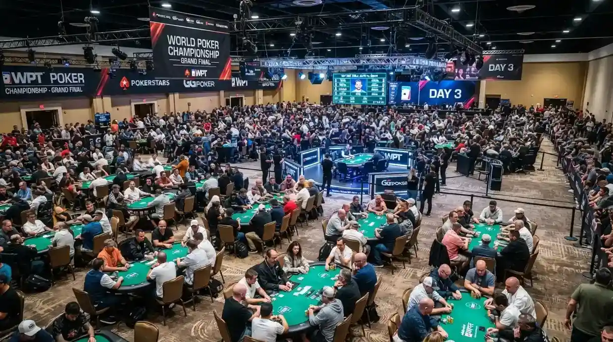 Sala principal del Casino Barcelona durante la celebración de un torneo del European Poker Tour