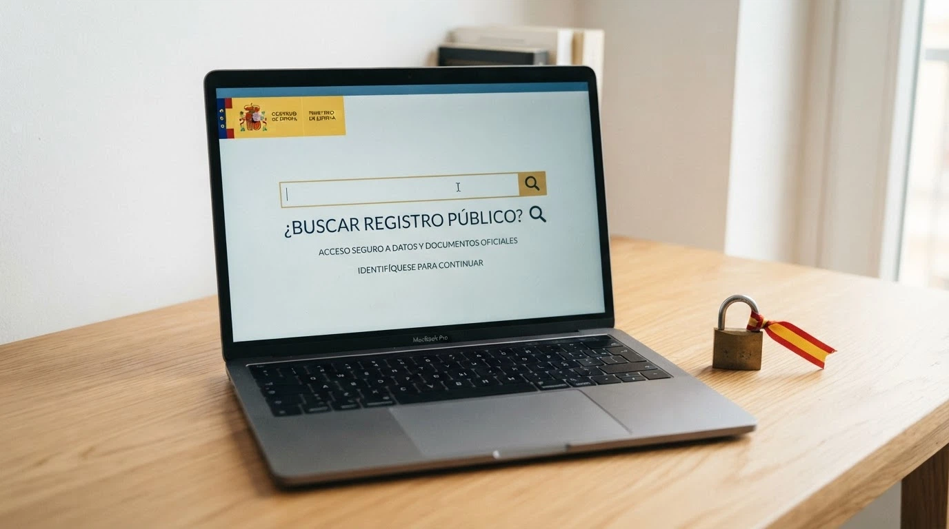 Pantalla del registro público de la DGOJ en ordenacionjuego.es con el campo de búsqueda activo y el escudo institucional visible, junto a un candado con la bandera de España