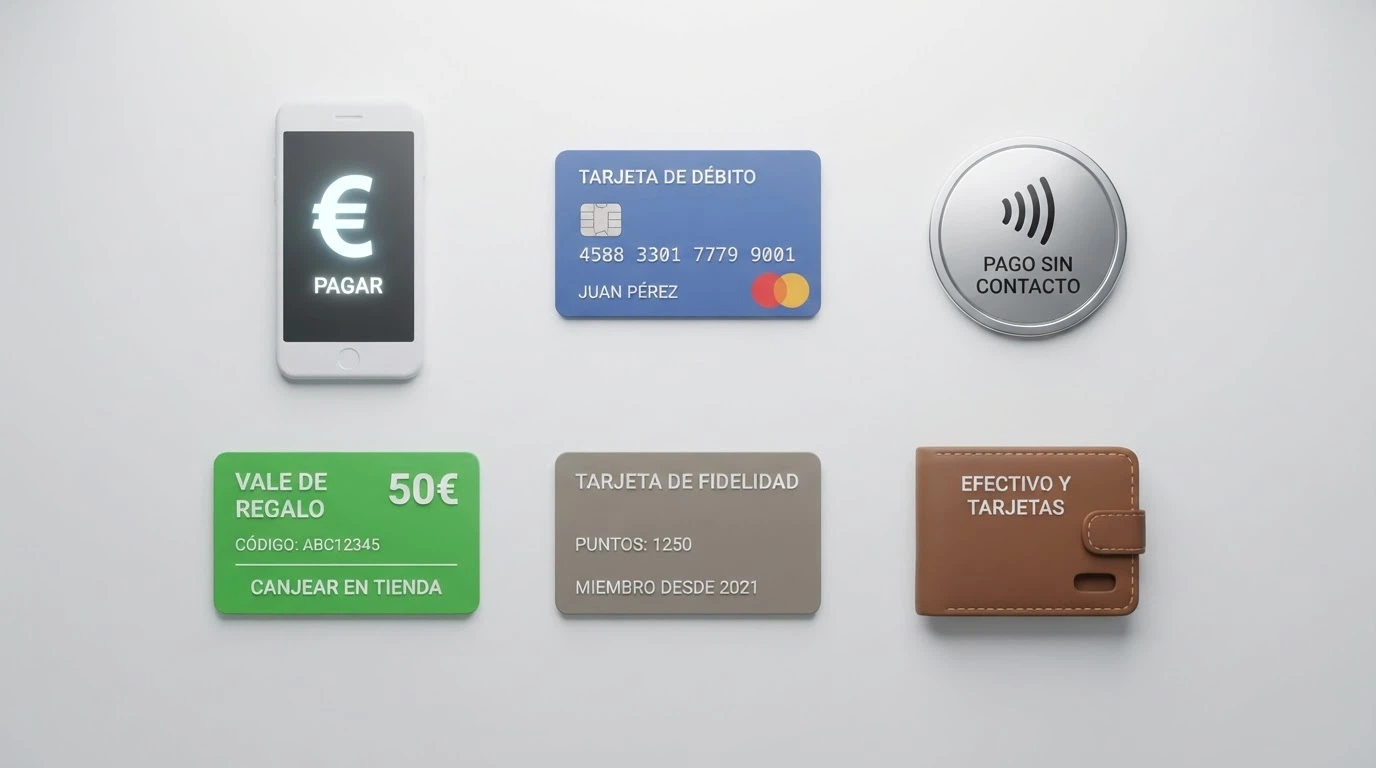 Iconos de métodos de pago disponibles en casinos DGOJ: Bizum, PayPal, Visa, Mastercard, Skrill y transferencia bancaria